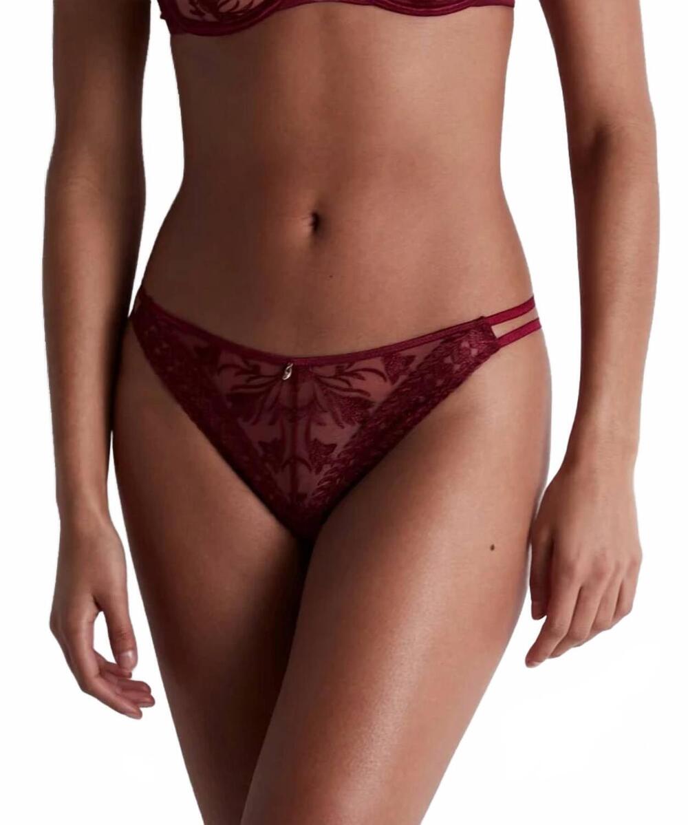 NEW AUBADE magnetic spell tanga brief in crimson red